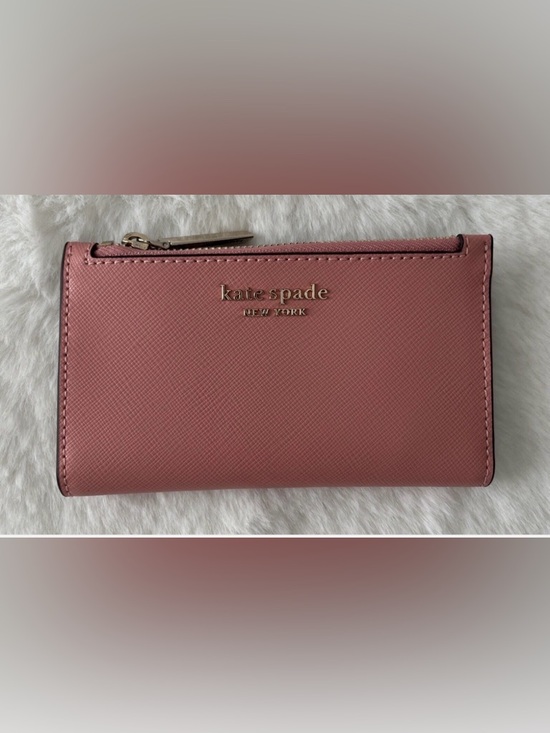 kate spade Handbags - Kate Spade New York Rose Pink Saffiano Zip Wallet Gently Used